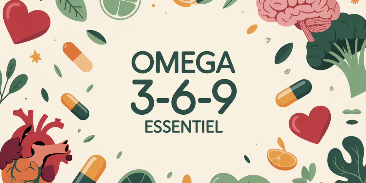 Omega 3-6-9 silhouettes capsules coeur cerveau peau vitalite