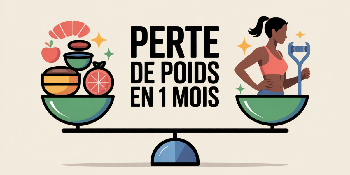 perdre du poids en 1 mois balance et silhouette