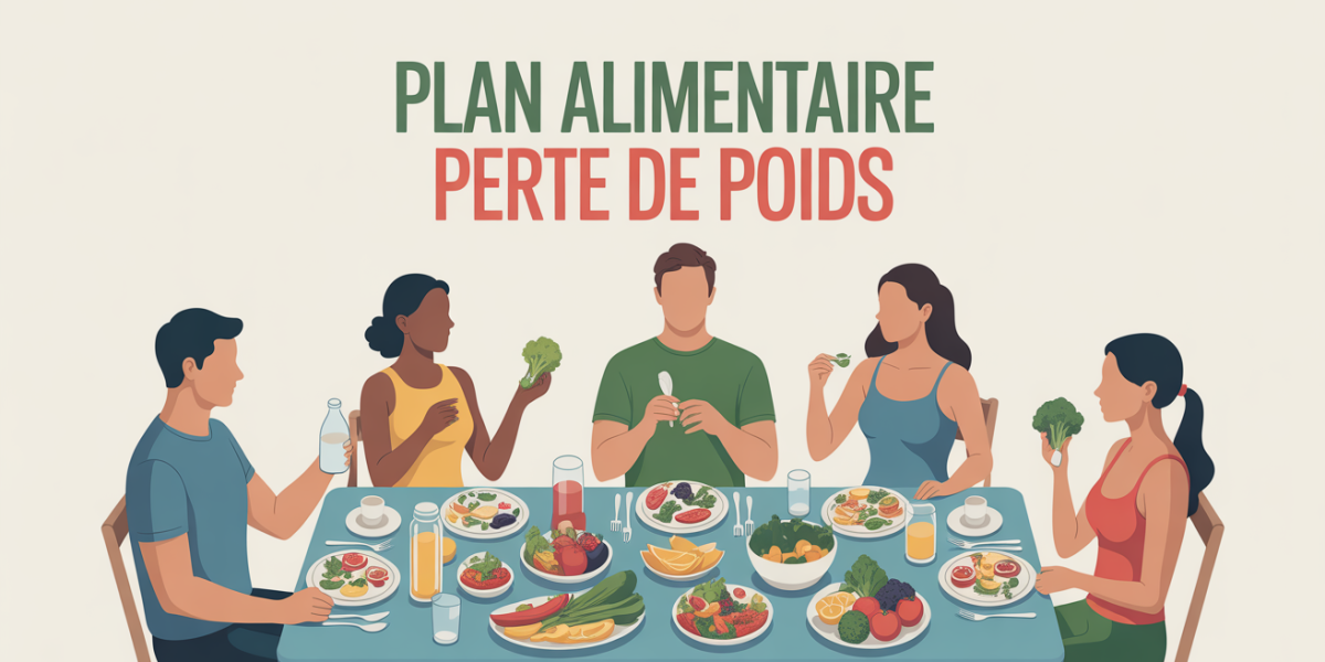 Table familiale plan alimentaire pour perte de poids