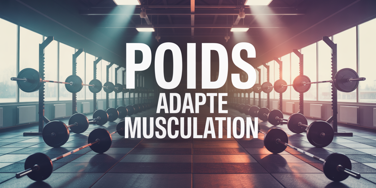 Salle de sport avec poid de muscu silhouettes haltères barres