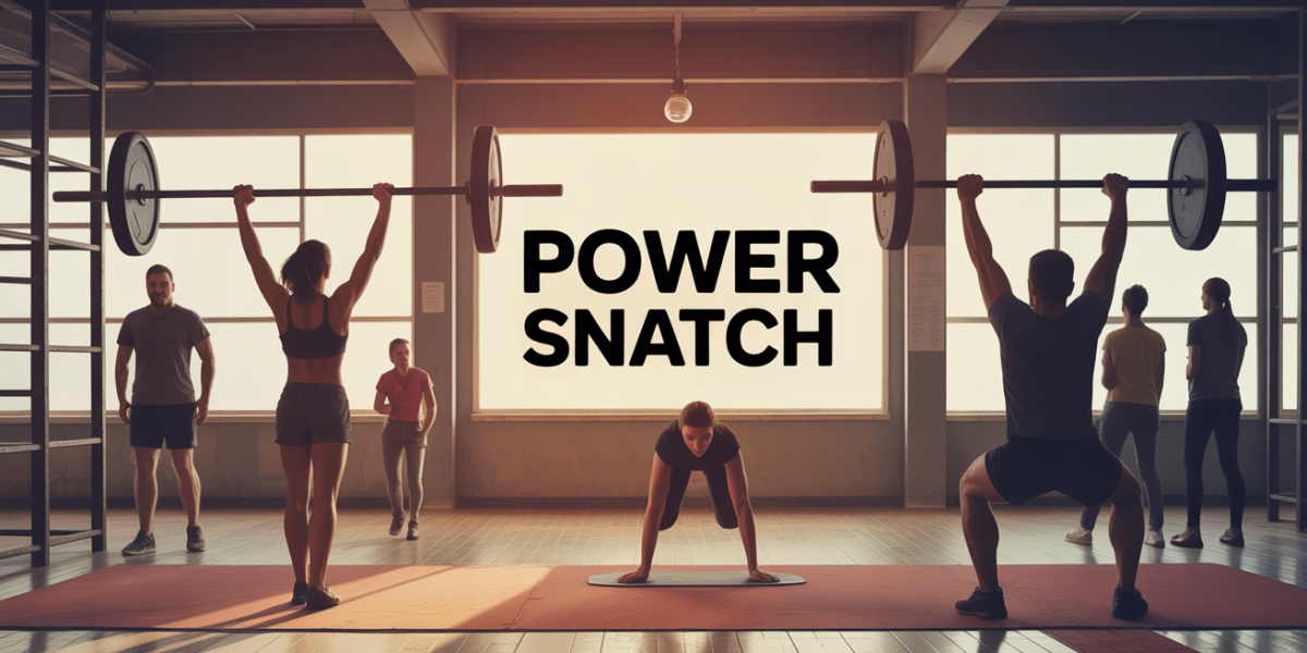 power snatch en salle de sport femmes et hommes