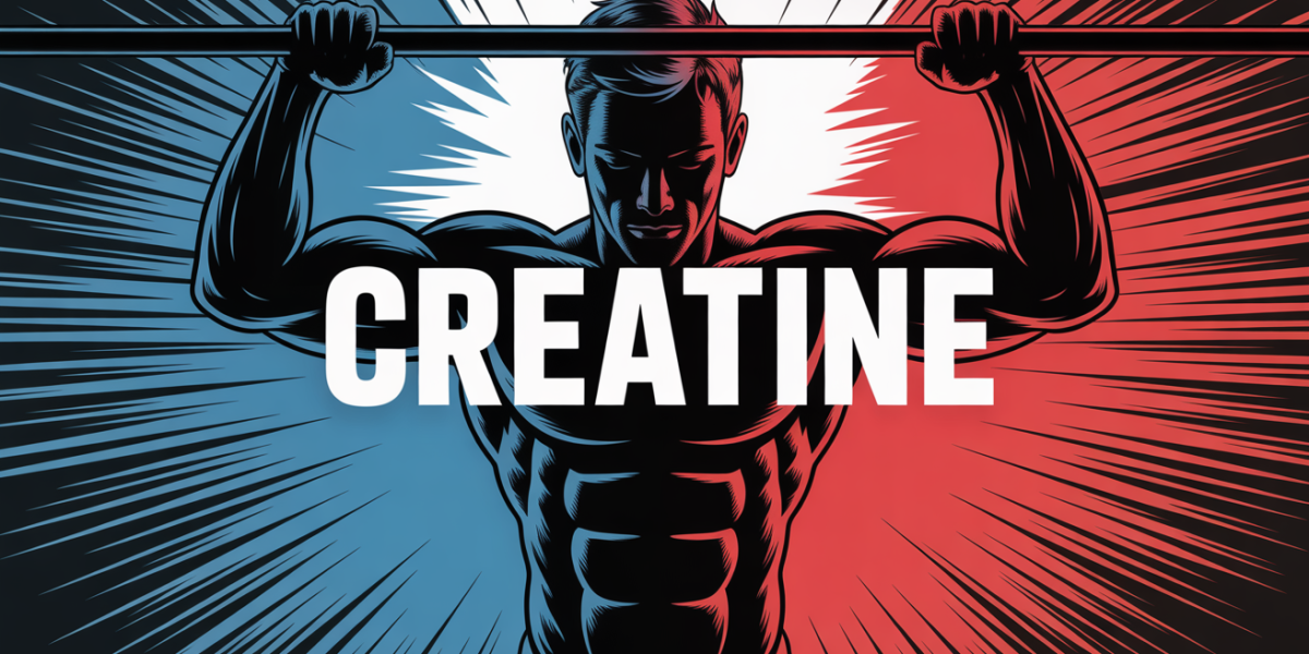 prise de masse creatine silhouette sportif barre