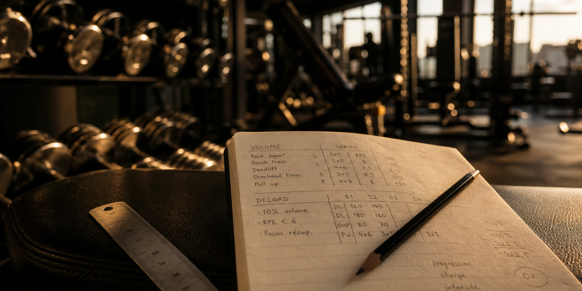Programme musculation : carnet d’entraînement Full Body, Split ou PPL en salle de sport