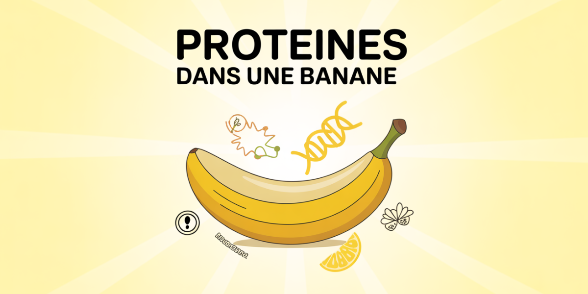 illustration stylisée protéine banane énergie