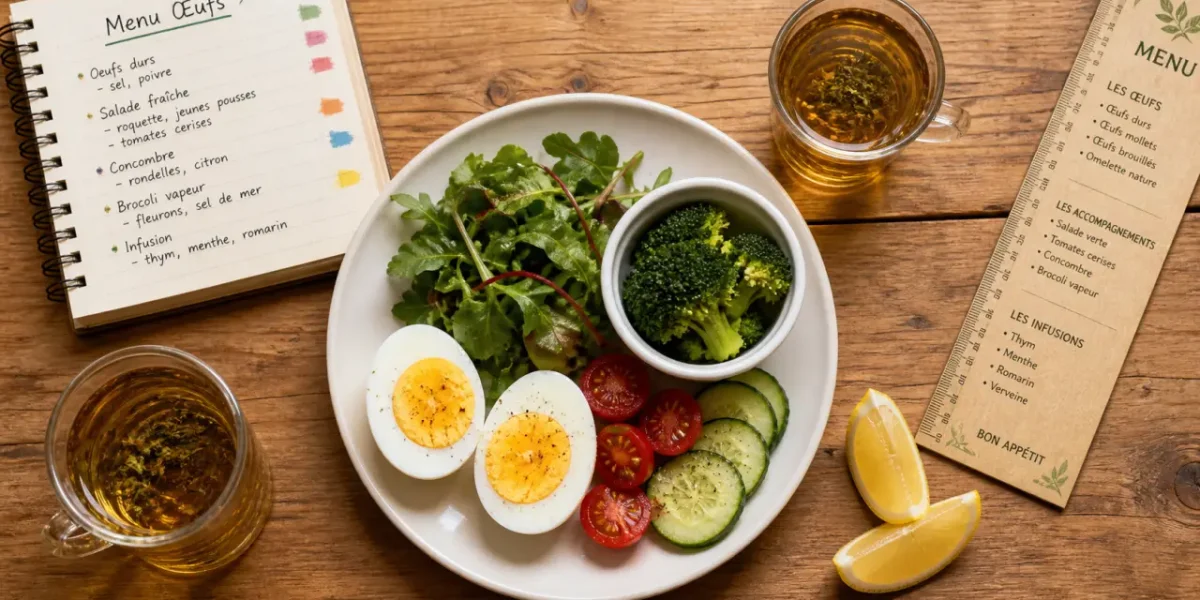 Régime oeuf menu : 3 jours types, 7 jours max