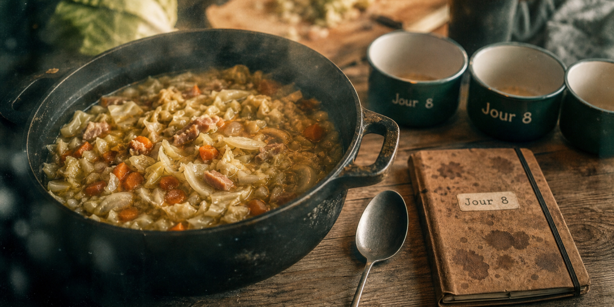 Régime soupe aux choux 8 jours : soupe au chou fumante, jour 8