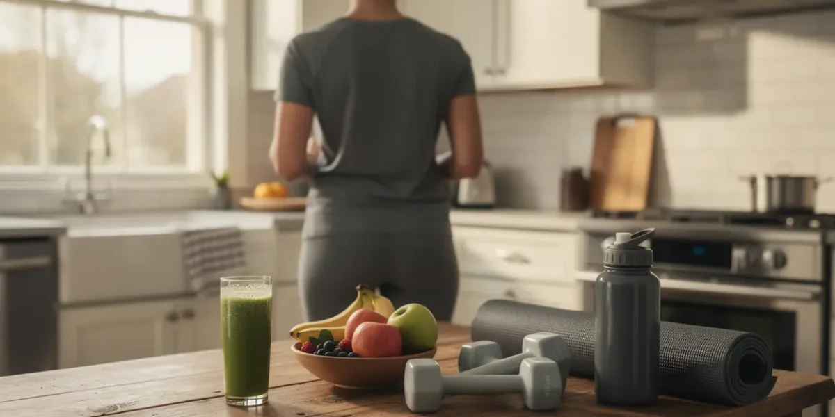 Femme active dos cuisine saine bruleur de graisse
