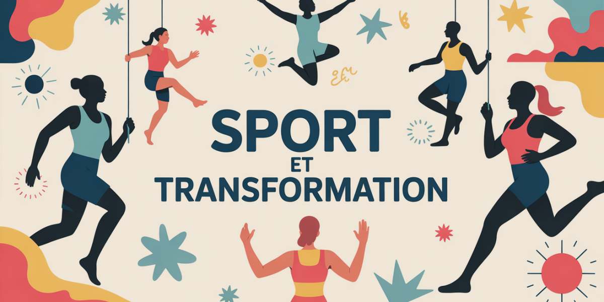 Sport et transformation silhouettes en salle ambiance vitalité