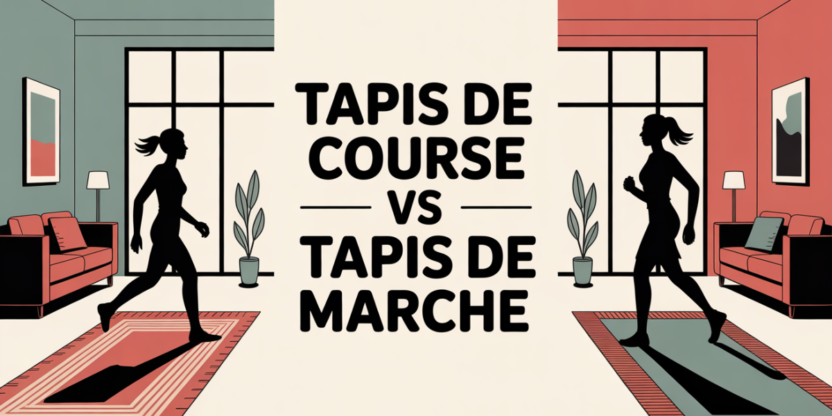 tapis de course ou marche illustration stylisee