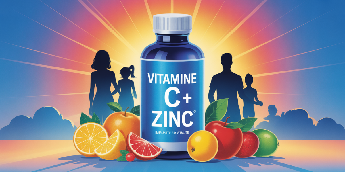 scène famille vitamine c et zinc immunite