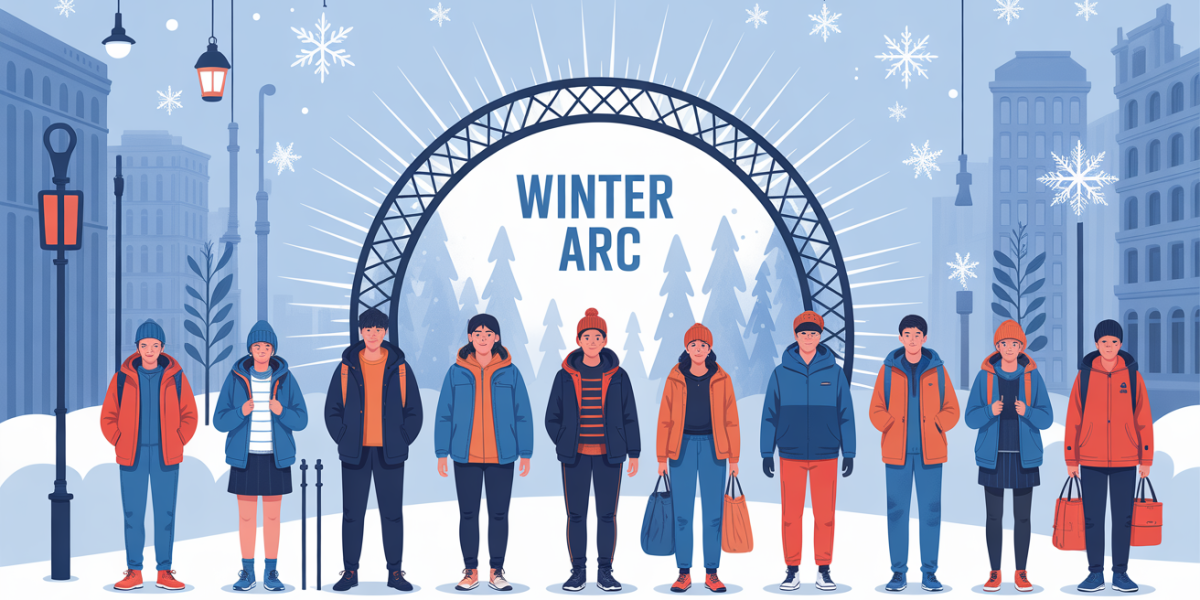winter arc silhouettes jeunes urbain sport journaling