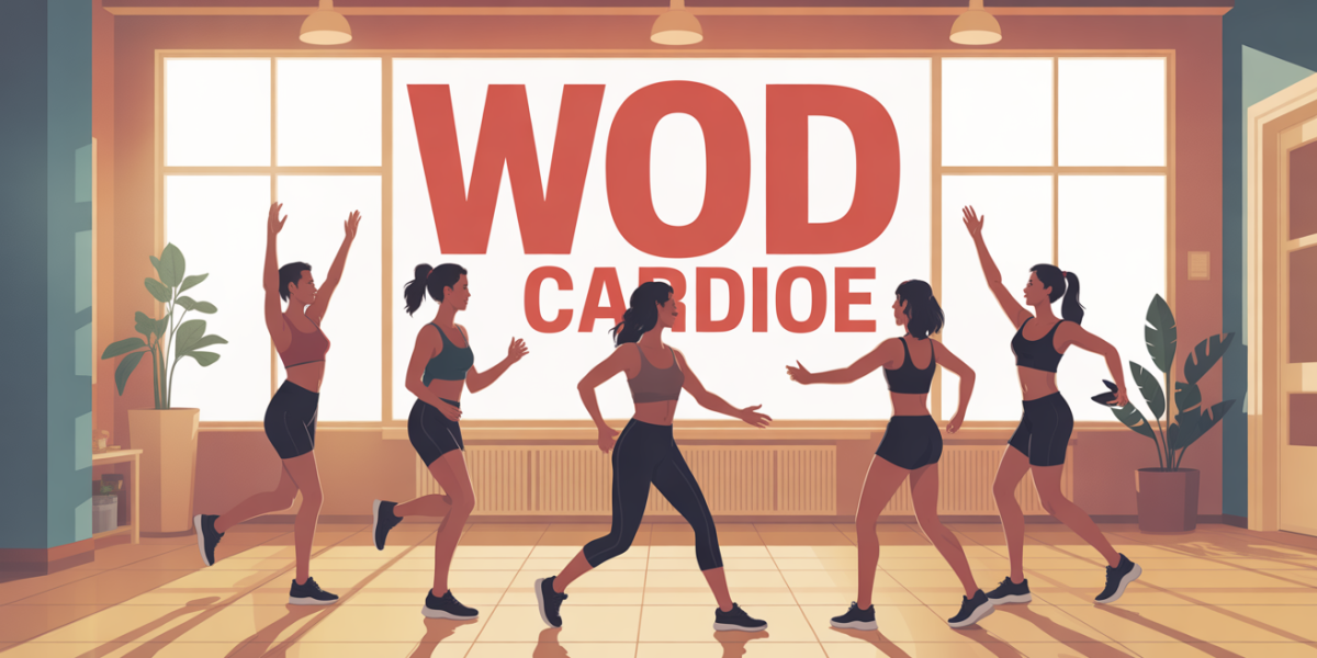 Entraînement de femmes en groupe WOD cardio, ambiance dynamique et positive