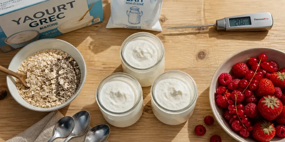 Yaourt grec bienfait : 17 g protéines, yaourt grec nature